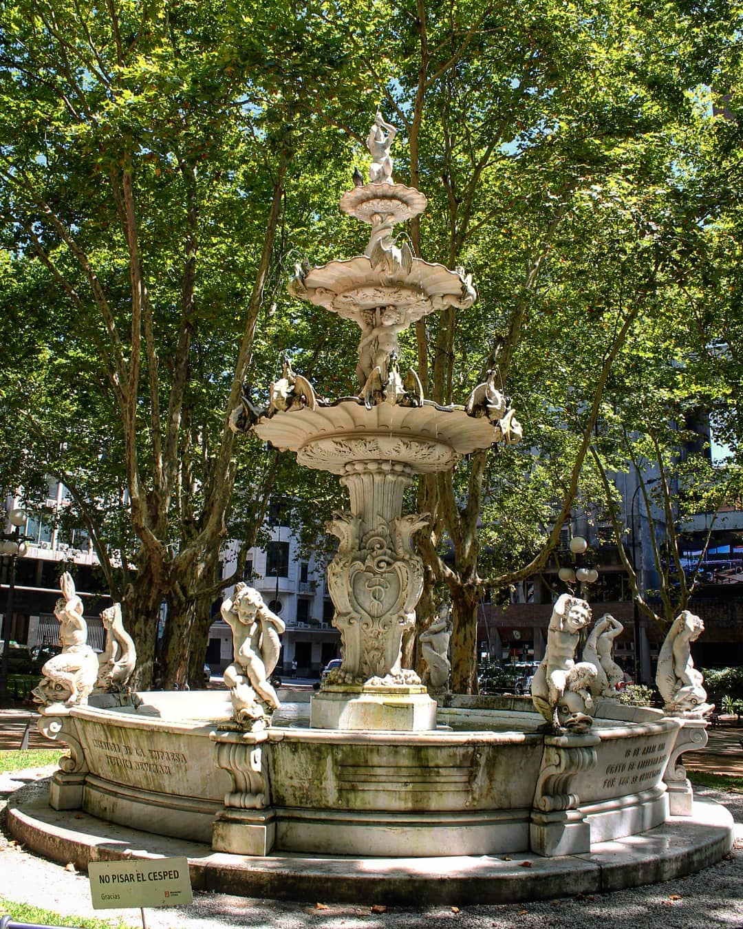 Montevideo - Fontaine Plaza De La Constitucion